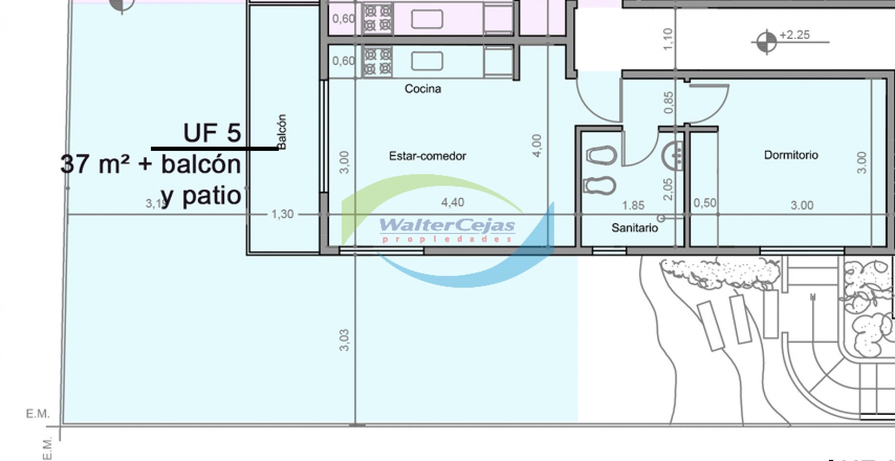 DEPARTAMENTO 2 AMBIENTES A ESTRENAR C/COCHERA