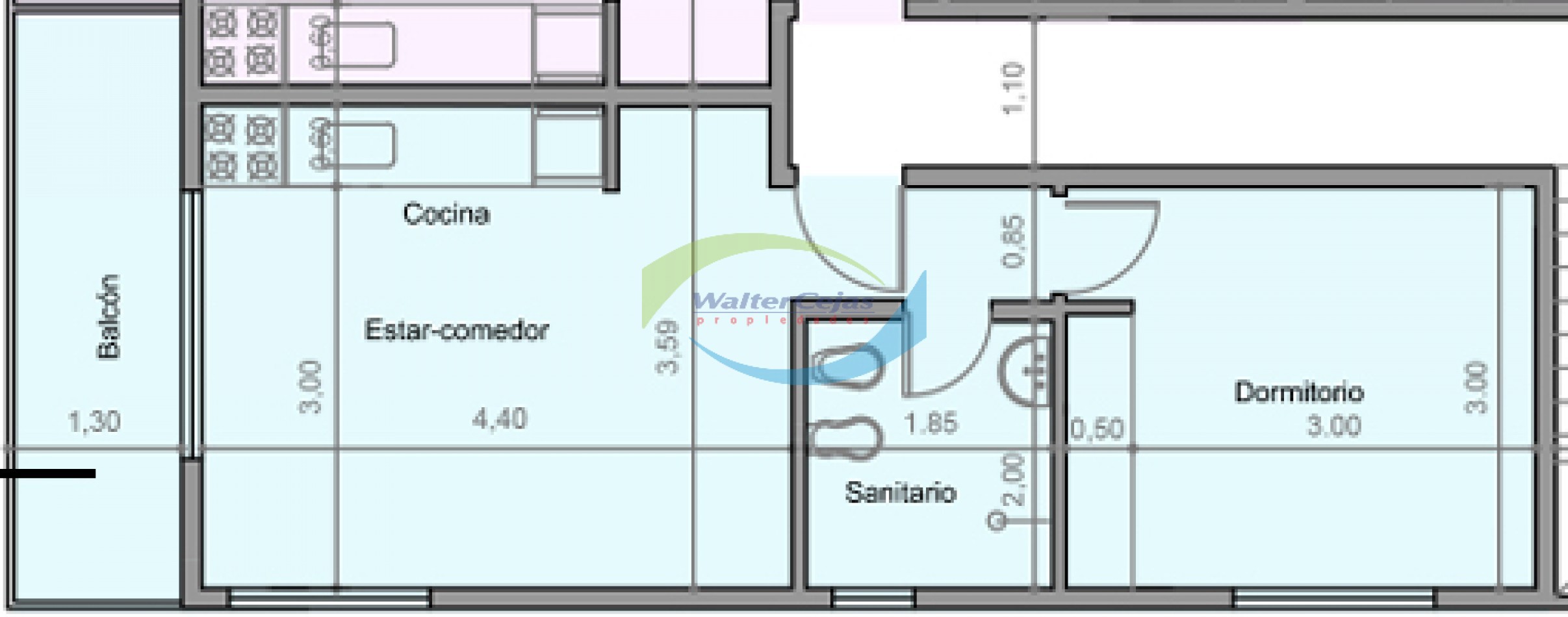 DEPARTAMENTO 2 AMBIENTES A ESTRENAR C/COCHERA