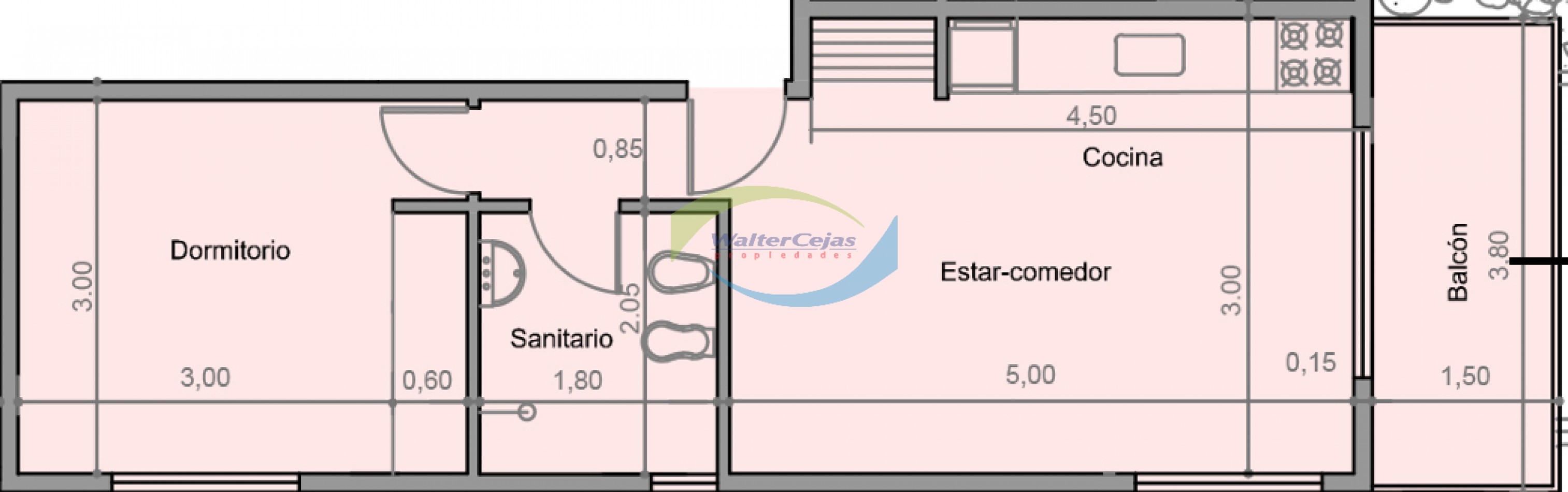 DEPARTAMENTO 2 AMBIENTES A ESTRENAR C/COCHERA 